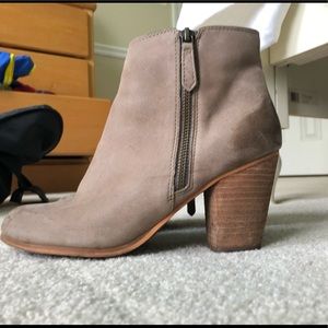 suede/leather booties
